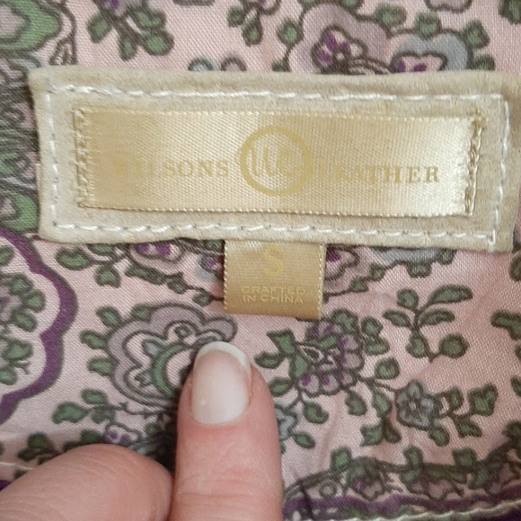 Wilson's Leather Neutral Western Coastal Cowgirl Leather Jacket with Buttons - Picture 7 of 14